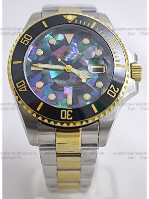 Rolex Submariner Custom Dial Replica Watch | 18k Two Tone Bracelet | Swiss ETA Movement