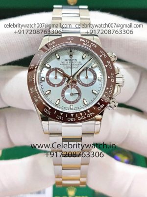rolex daytona ice blue dial watch