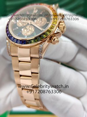 rolex daytona rainbow clone watch