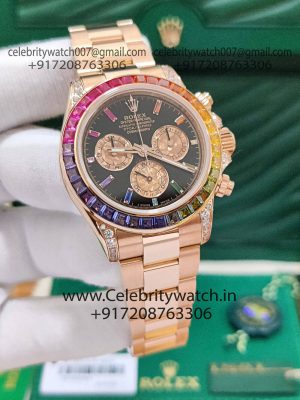 rolex daytona rainbow superclone watch