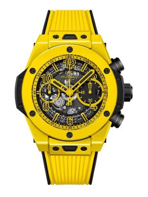 hublot unico yellow magic replica watch