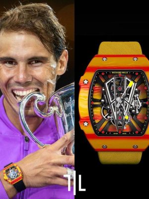 Richard Mille RM 27-03 Rafael Nadal 1:1 Super Clone Replica Watch | Red and Yellow Carbon Quartz TPT Case | Real Working Tourbillon Swiss Clone Movement