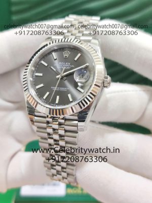 rolex datejust rhodium dial