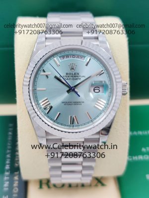 rolex daydate ice blue dial