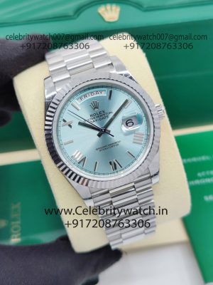 rolex daydate ice blue dial superclone