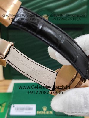 rolex daytona leather