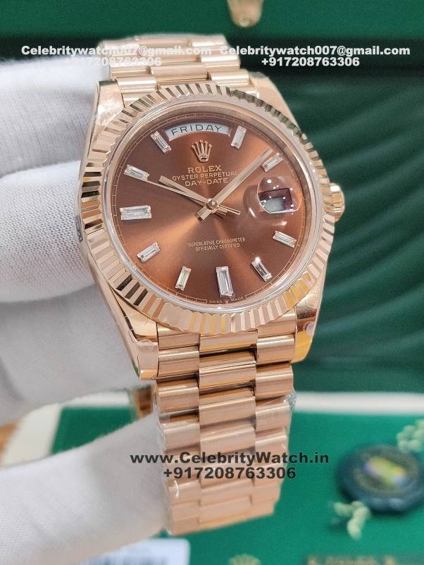 rolex daydate chocolate dial