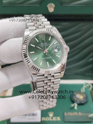 rolex datejust mint green superclonewatch
