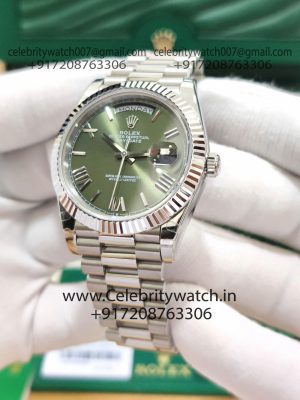 rolex daydate white gold replica