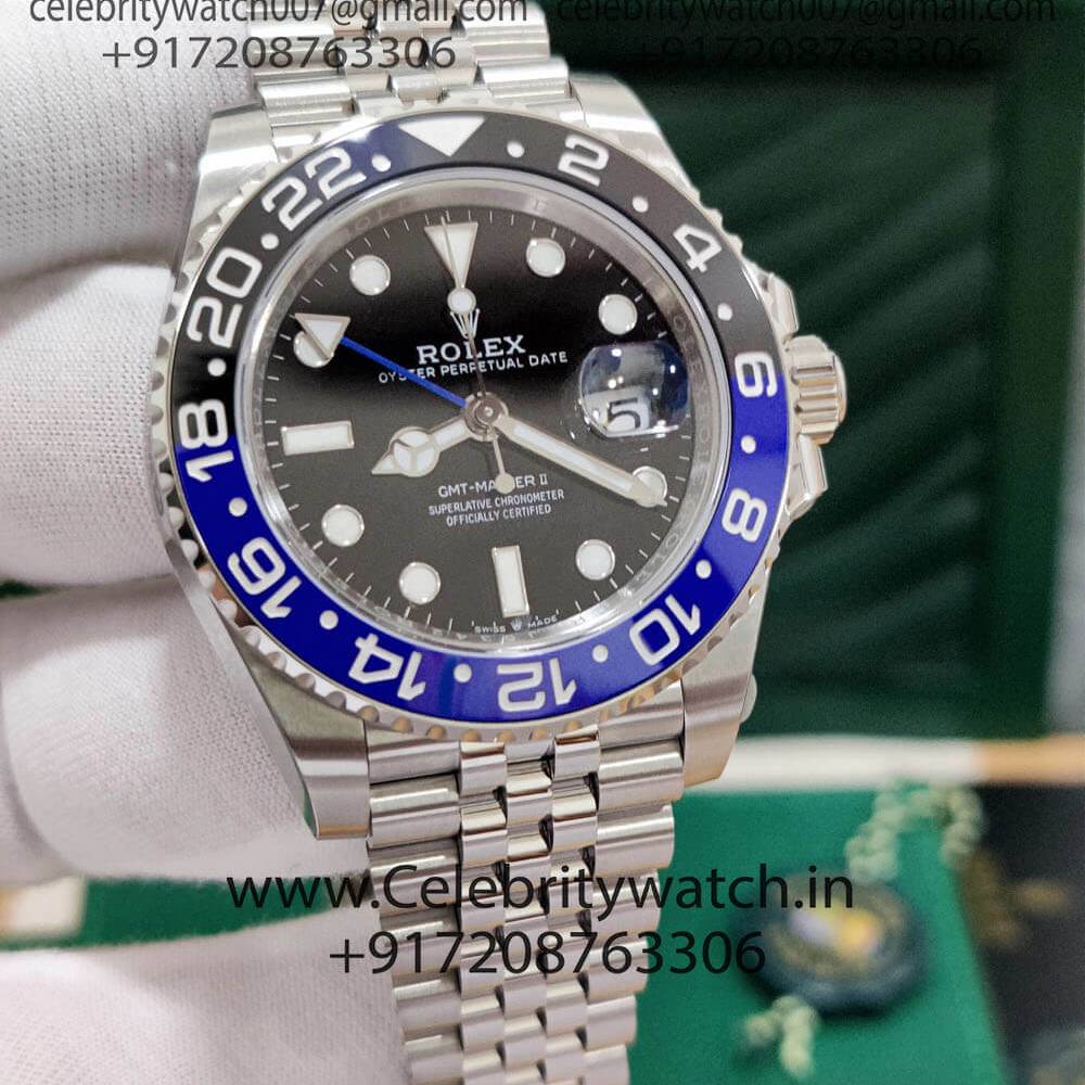 Best Rolex GMT Master II Batman 1 1 Super Clone Replica Watch