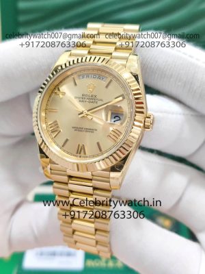 rolex daydate gold replica watch