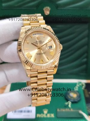 rolex daydate gold superclone
