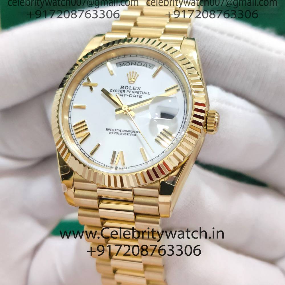 Rolex Day-Date President 36mm Everose Gold Watch 118205 Pink Dial :  Amazon.in: Fashion