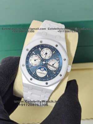 ap royal oak white ceramic watch