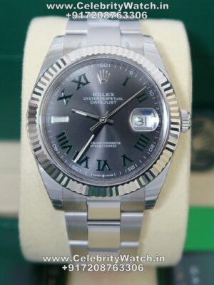 rolex datejust wimbledon dial oyster bracelet